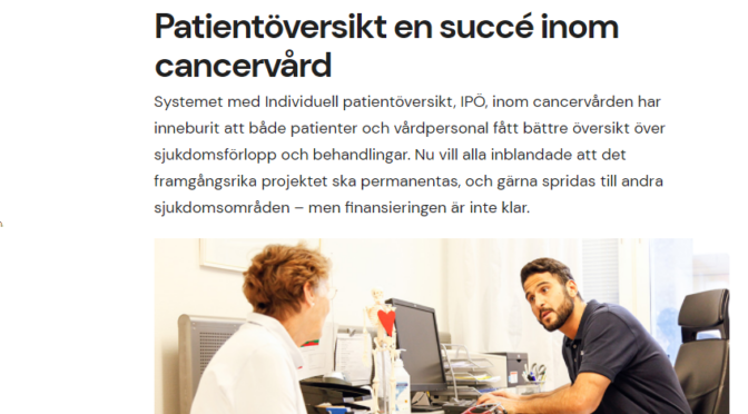 IPÖ; Individuell Patientöversikt vinner terräng