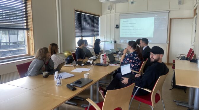 Första digitala styrgruppsmötet efter pandemin